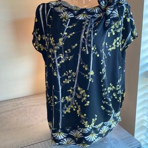 Chicos Black Label Asian Inspired top Sz 2 (US 12)